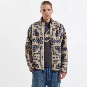 BDG Beige and Navy Patterned Jacket